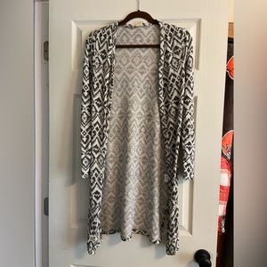 Faded Glory long Native print Duster